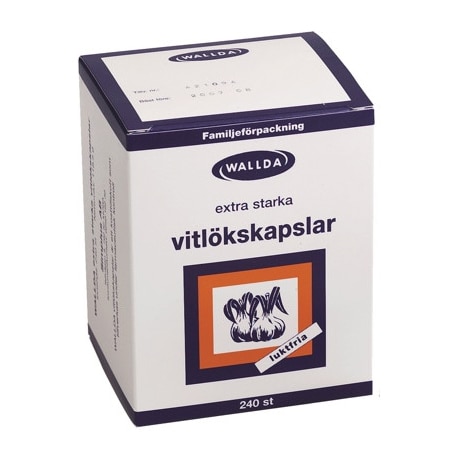 Vitlökskapslar 240 st från Wallda – kapslar