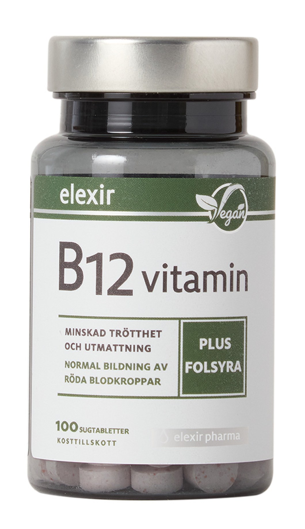 Elexir Pharma Vitamin B-12 Vegan från Elexir Pharma – tabletter