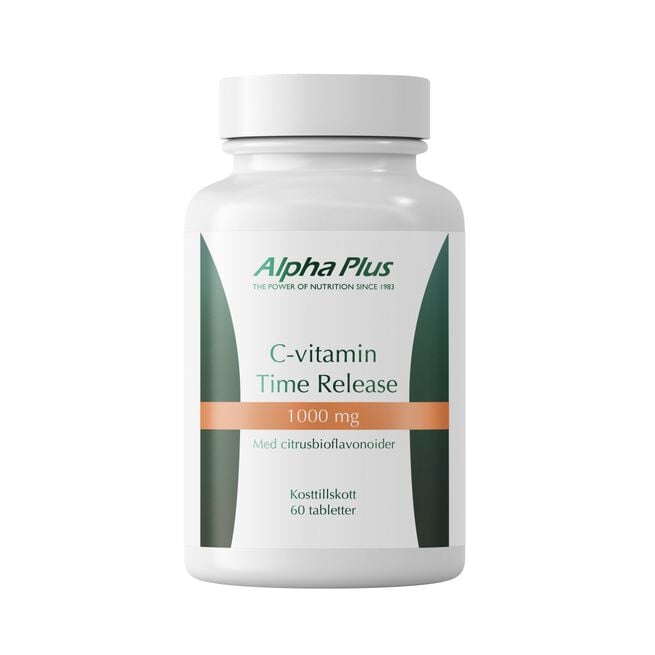 C-vitamin Time Release 1000mg 60 tabletter från Alpha Plus – tabletter