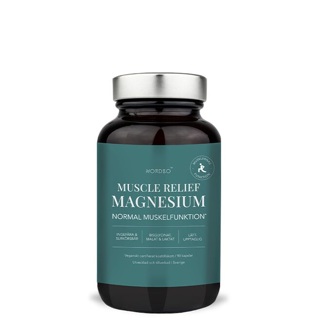 Muscle Relief Magnesium 90 kapslar från Nordbo – kapslar