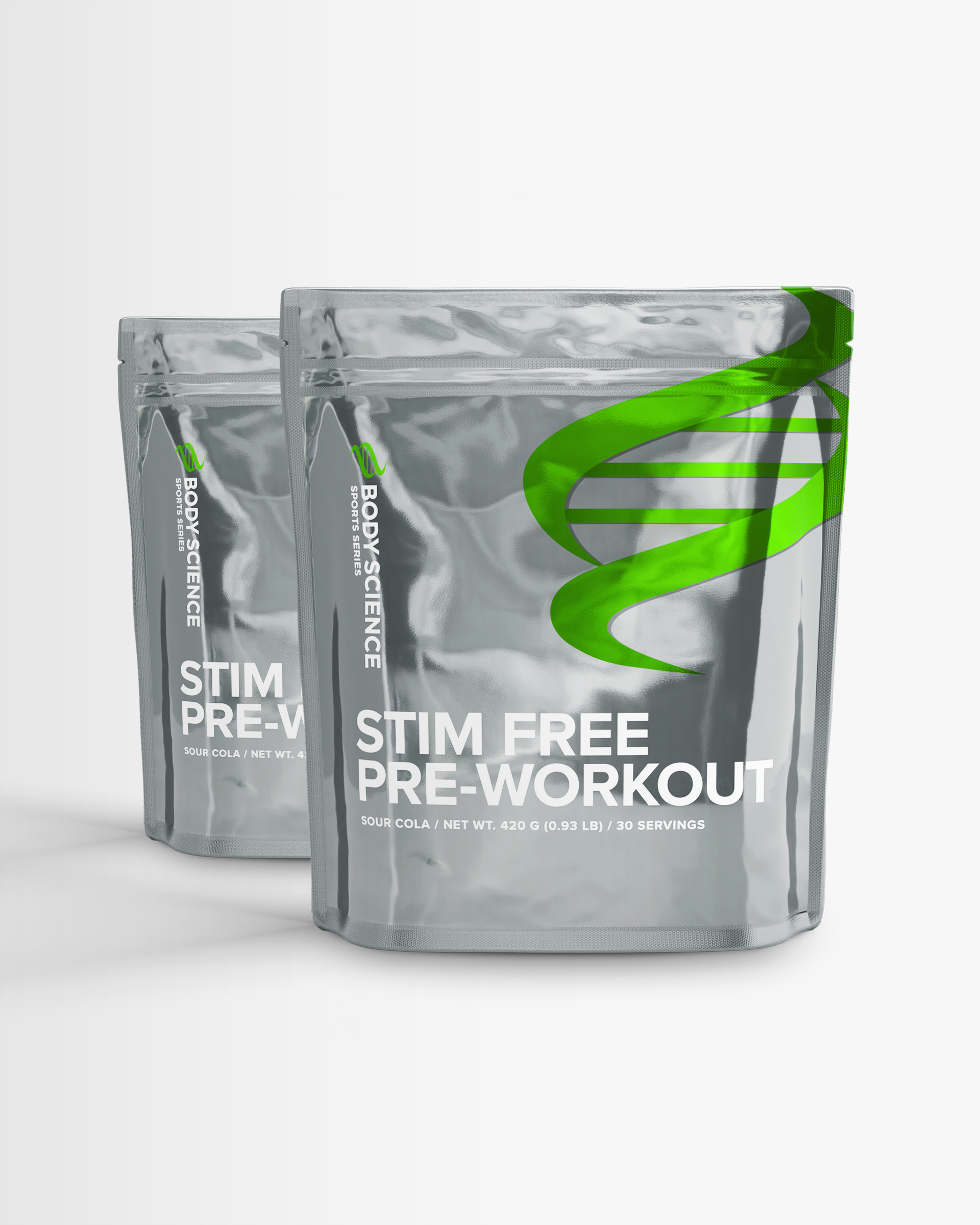 2 st Koffeinfri PWO från Body Science – pulver
