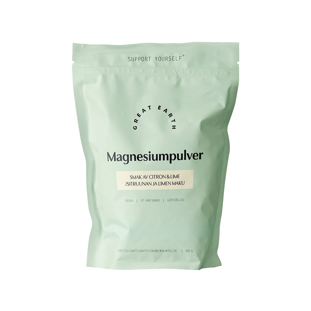 Magnesiumpulver 200g från Great Earth – pulver