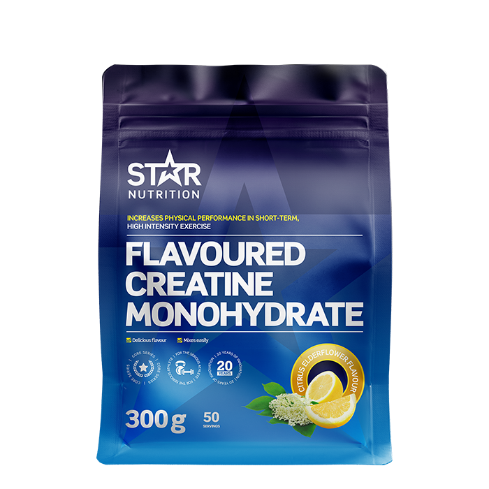 Smaksatt Kreatin Monohydrat 300 g från Star Nutrition – pulver