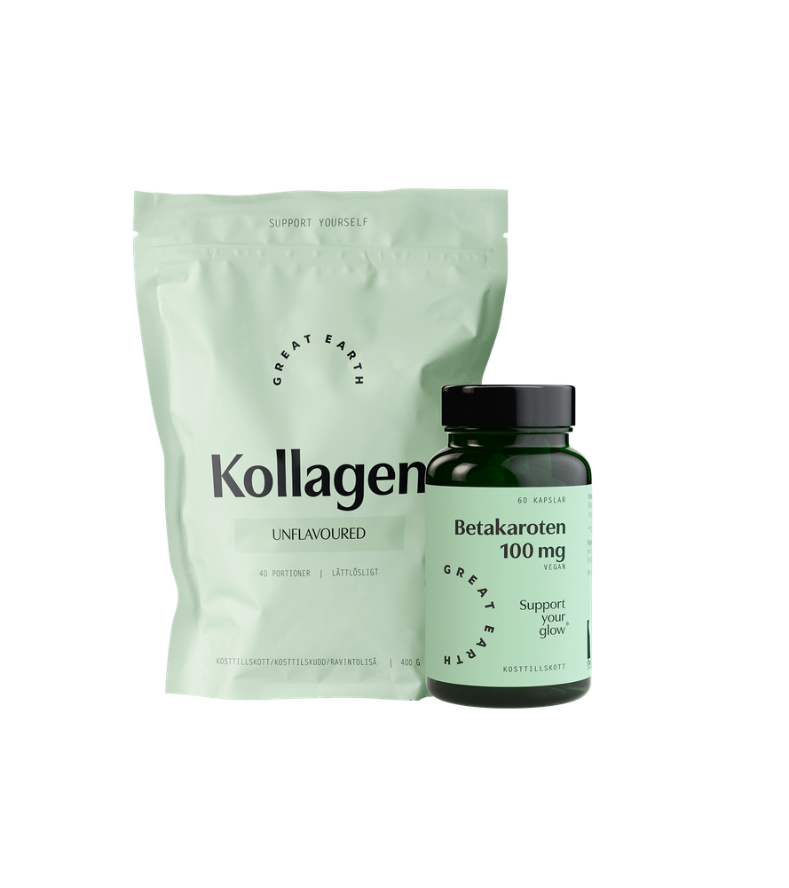 Get glowing-paketet från Great Earth – pulver