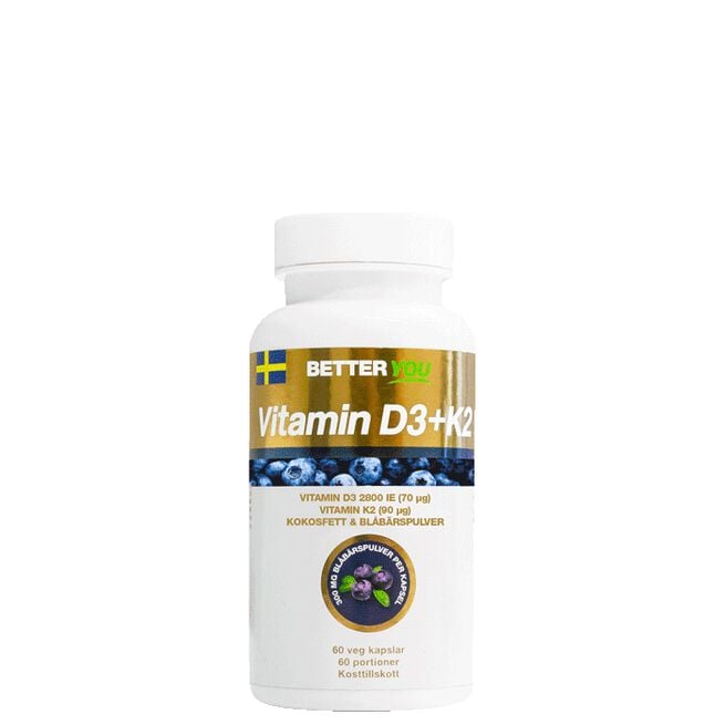 Vitamin D3+K2 60 kapslar från Better You – kapslar