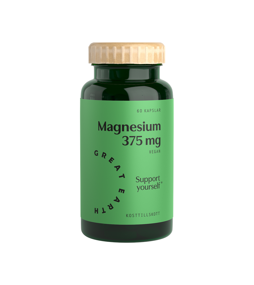 Magnesium 375 mg 60 kaps från Great Earth – kapslar