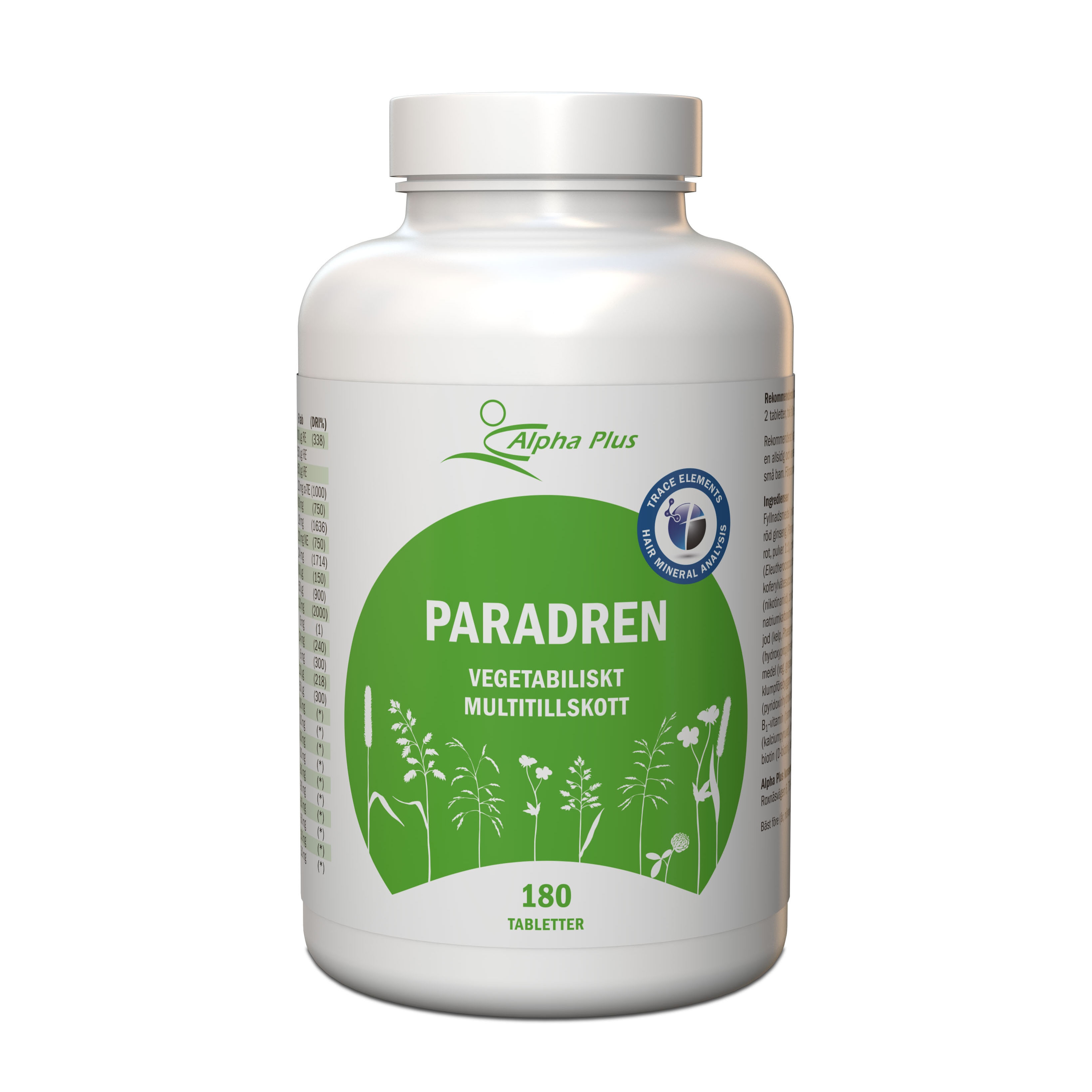Paradren 180 tabletter från Alpha Plus HMA – tabletter