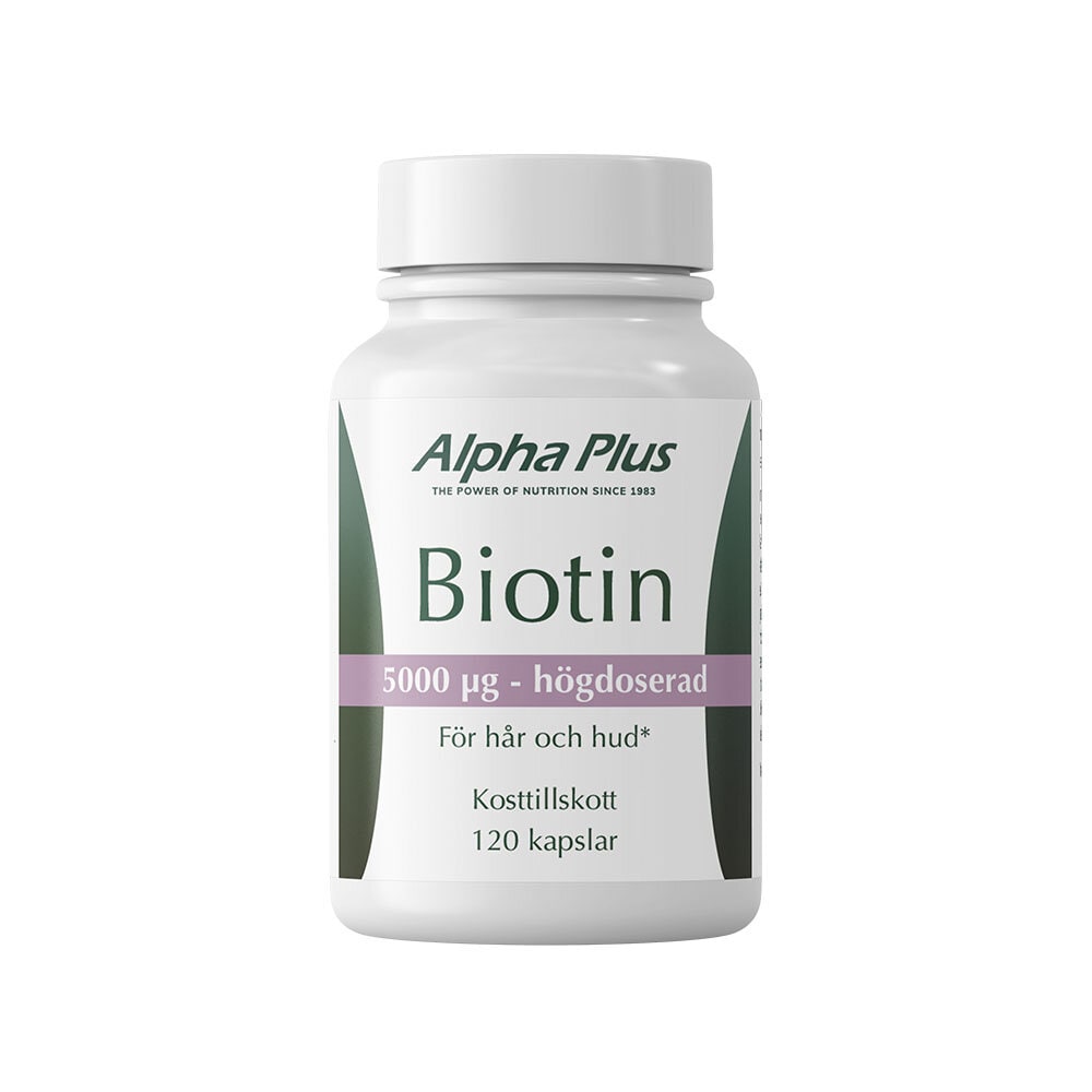 Biotin 120 kapslar från Alpha Plus – kapslar