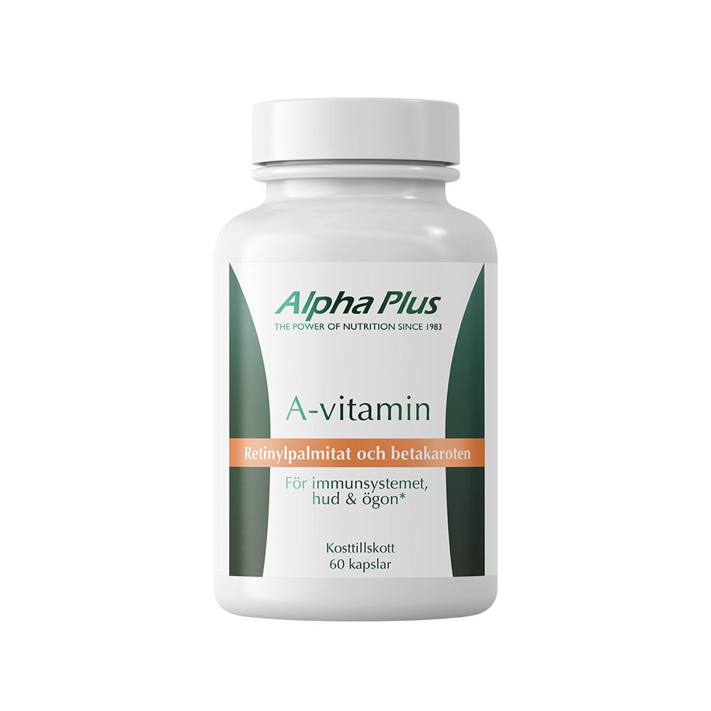 A-vitamin 60 kapslar från Alpha Plus – kapslar