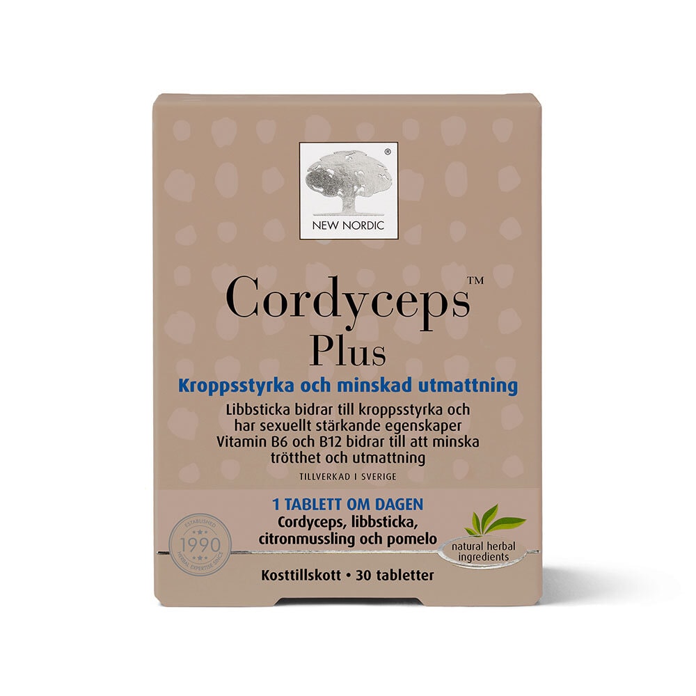 Cordyceps Plus 30 tabletter från New Nordic – tabletter