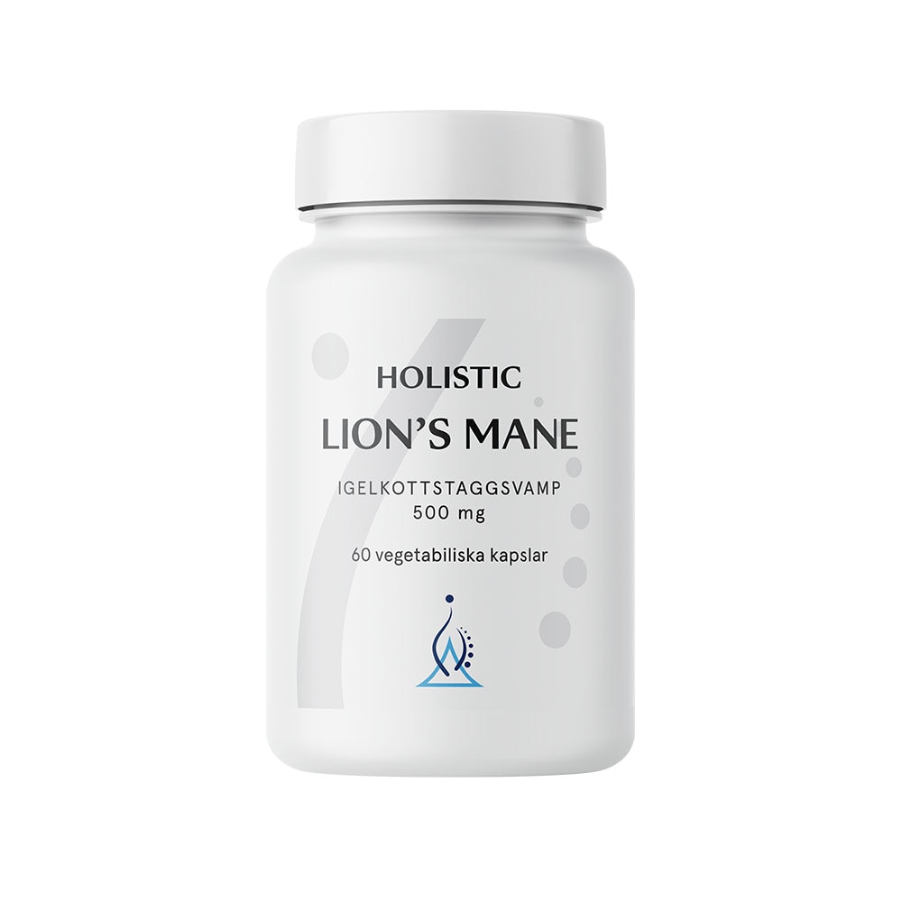 Lion's mane 60 vegetabiliska kapslar från Holistic – kapslar