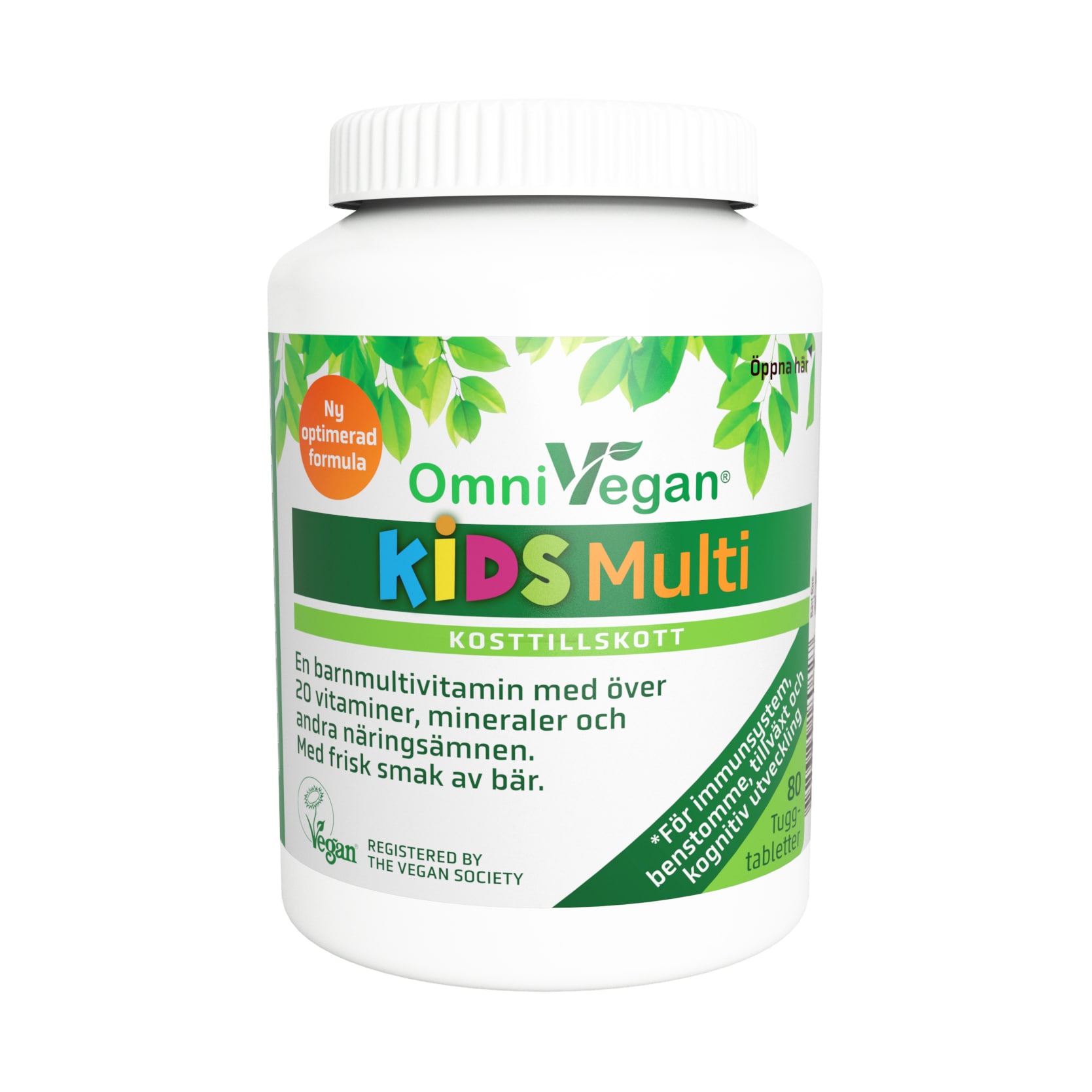OmniVegan Kids 80 tuggtabletter från Omnisym Pharma – tabletter