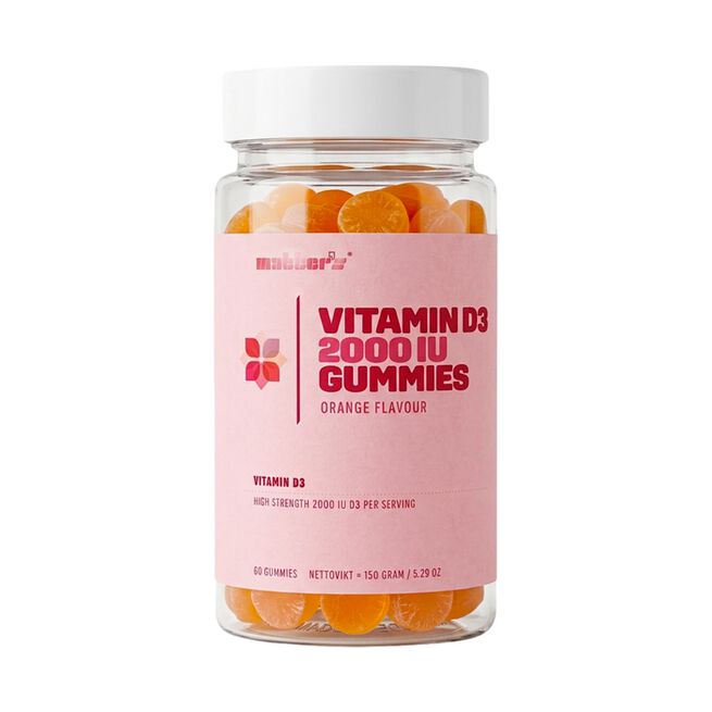 Vitamin D3 2000 IU + Zink 60 st Gummies Apelsinsmak från Matters – gel
