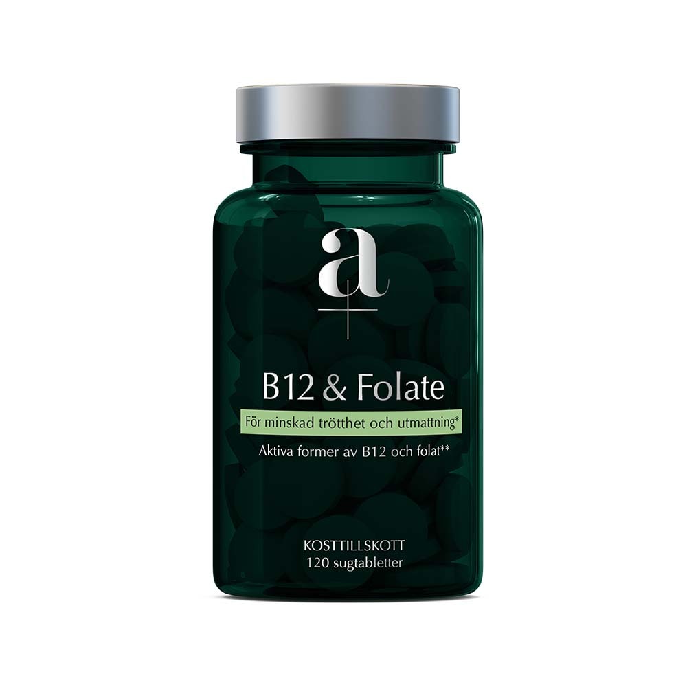 B12 & Folate 120 sugtabletter från A+ – tabletter