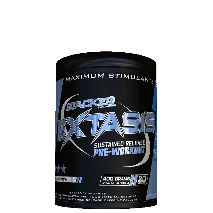 Extasis Pre Workout 20 portioner från STACKER2Europe – pulver