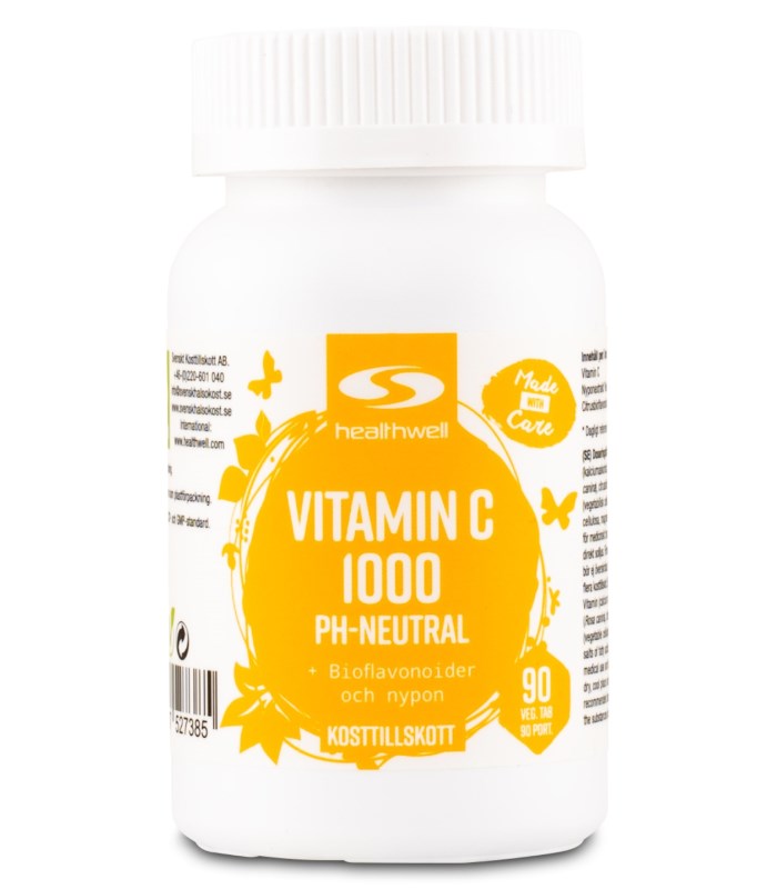 Healthwell Vitamin C 1000 pH-Neutral från Healthwell – tabletter