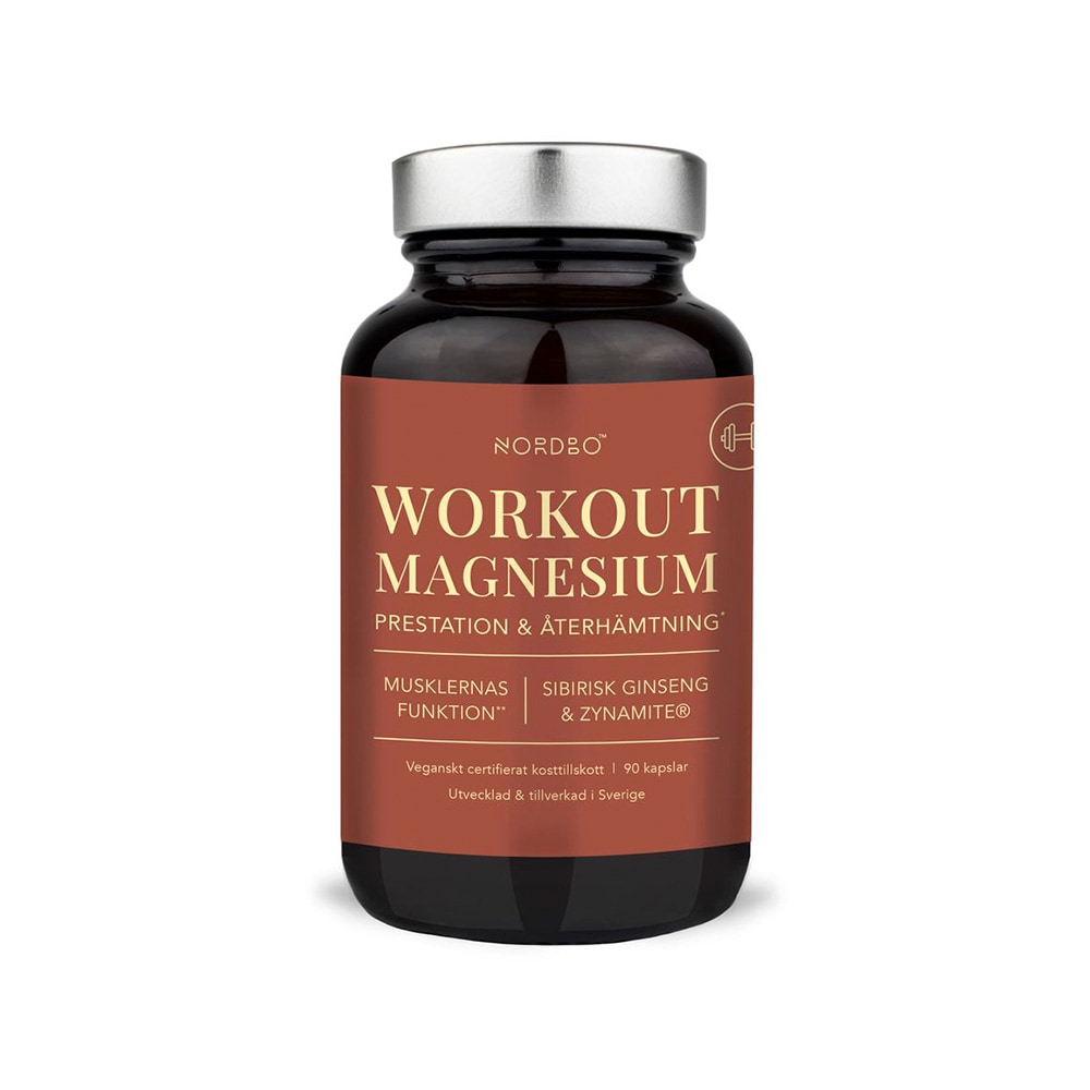 WorkOut Magnesium 90 kapslar från Nordbo – kapslar