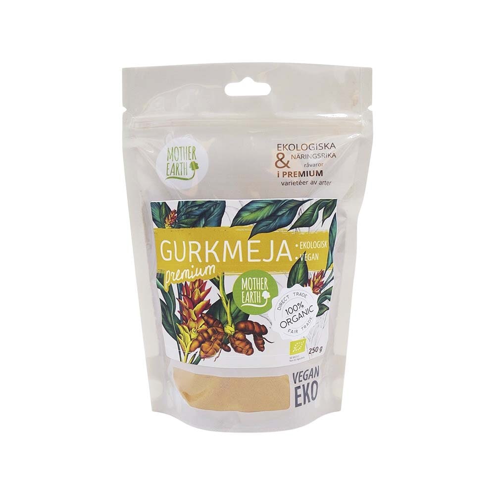 Gurkmeja premium 250g från Mother Earth – pulver