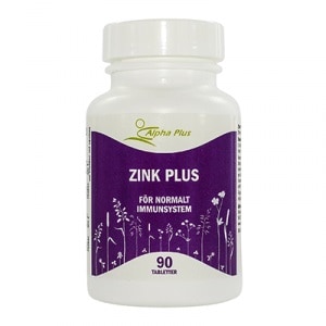 Zink Plus 90 tabletter från Alpha Plus HMA – tabletter