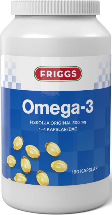 Friggs Omega-3 500 mg 160 kapslar från Friggs – kapslar