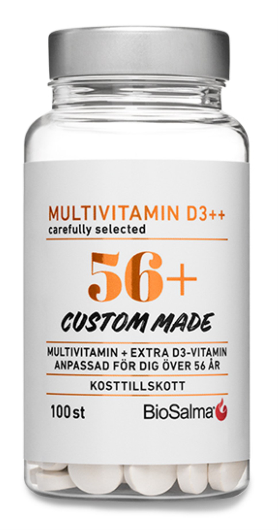 BioSalma Multivitamin 56+ D3++ från BioSalma – tabletter