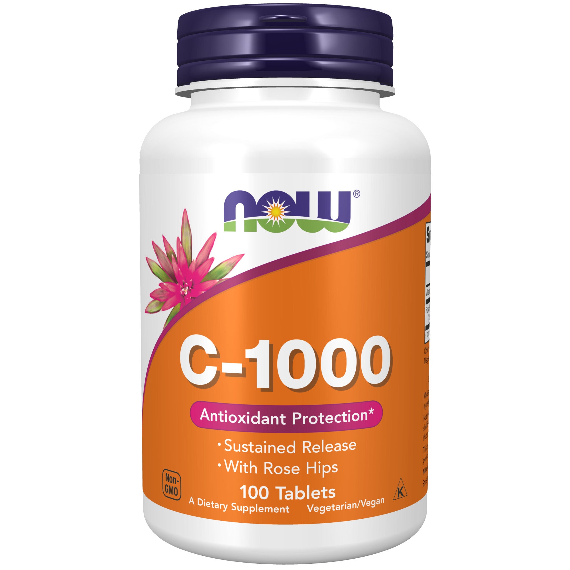 Vitamin C-1000 Sustained Release 100 tabletter från Now – tabletter