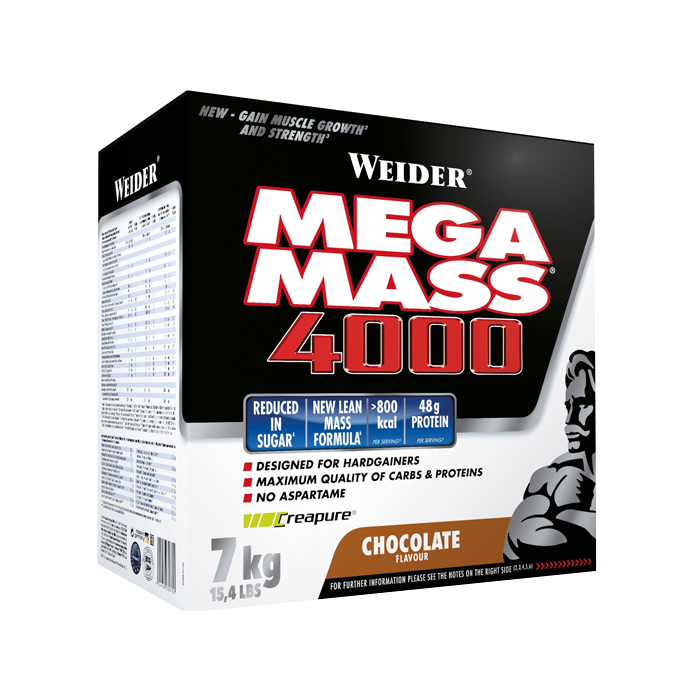 Mega Mass 4000 Gainer 7 kg från Weider – pulver