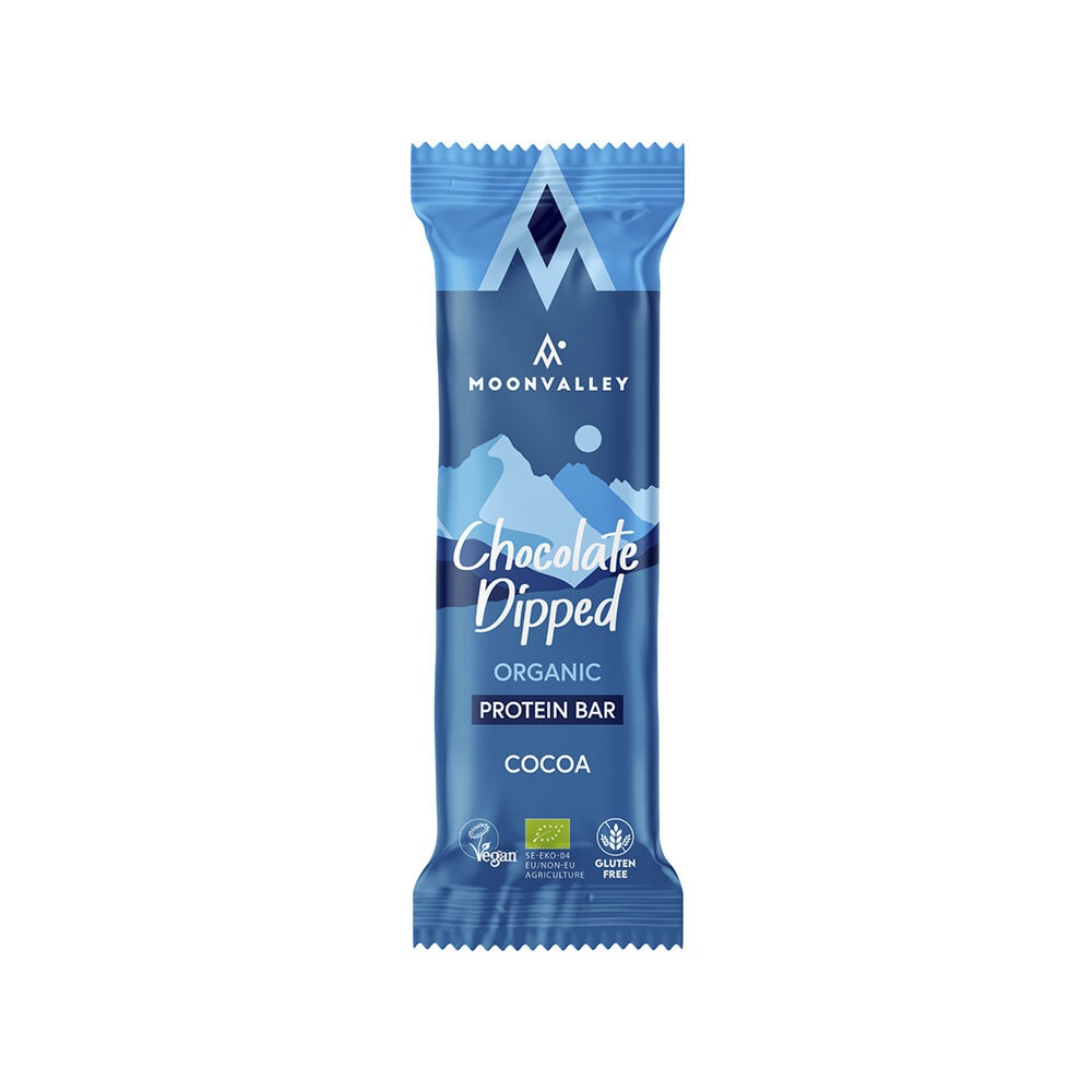 Protein Bar Chocolate-Dipped Cocoa 50g från Moonvalley – bar