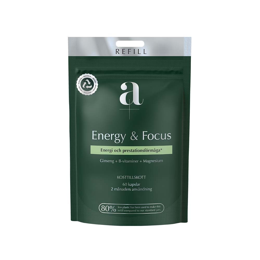 Energy & Focus 60 kapslar Refill från A+ – kapslar