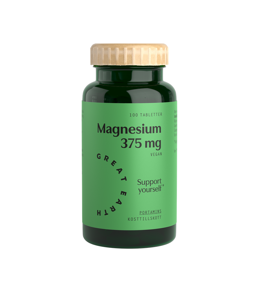 Magnesium 375 mg 100 tabl från Great Earth – tabletter