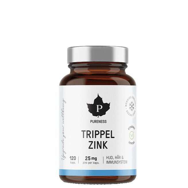 Trippel Zink 120 kapslar från Pureness – kapslar