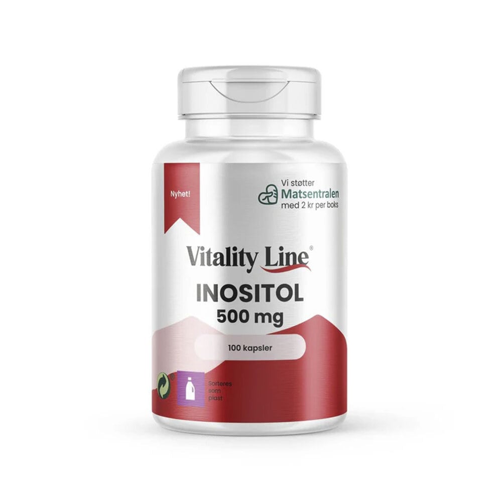 Inositol 500mg 100 kapslar från Vitality Line – kapslar