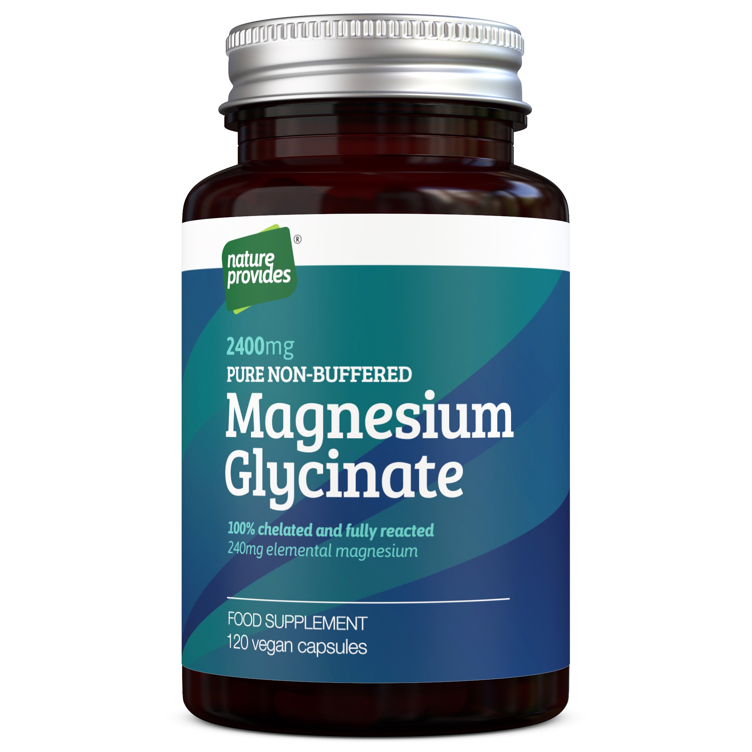 Magnesium Glycinate 120 kapslar från Nature Provides – kapslar