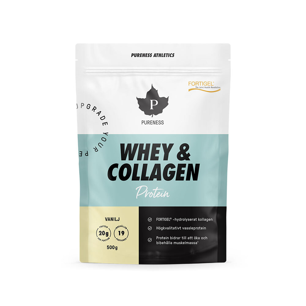 Athletics Whey & Collagen Vanilj 500g från Pureness – pulver