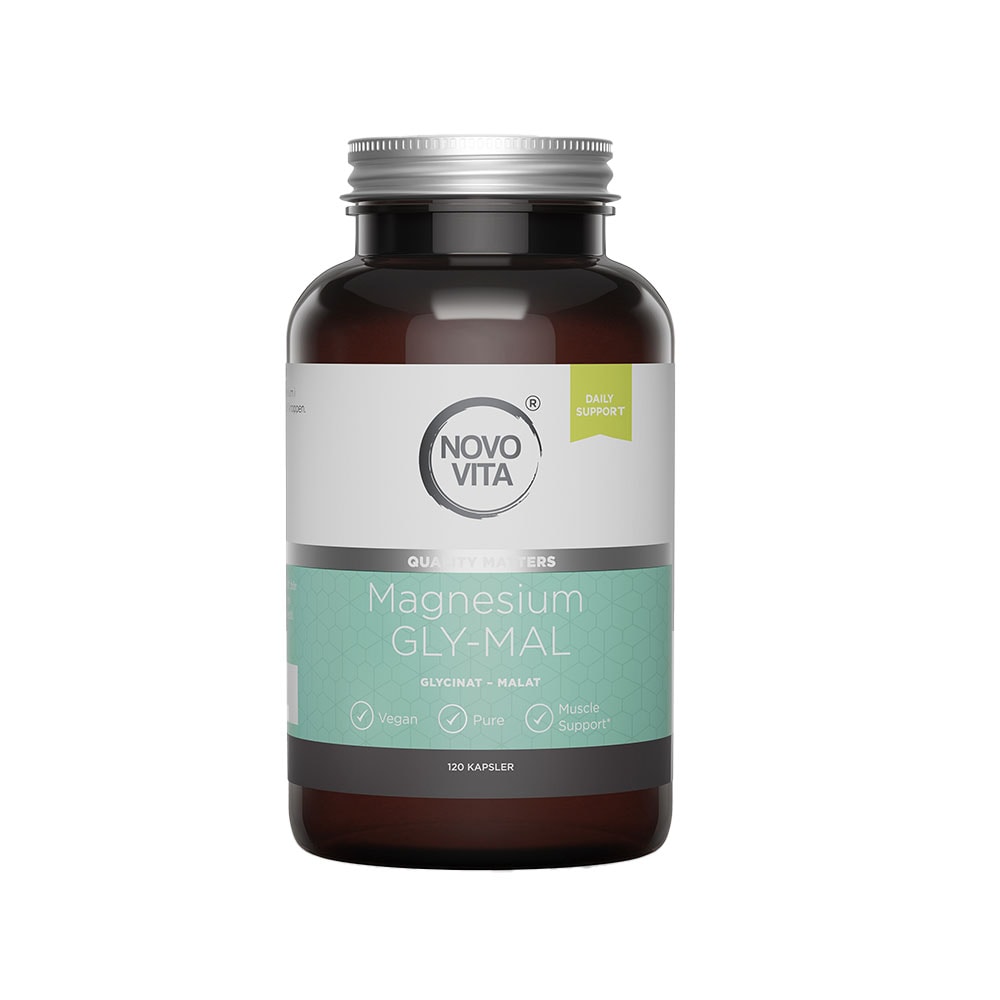 Magnesium GLY-MAL 120 kapslar från Novo Vita – kapslar