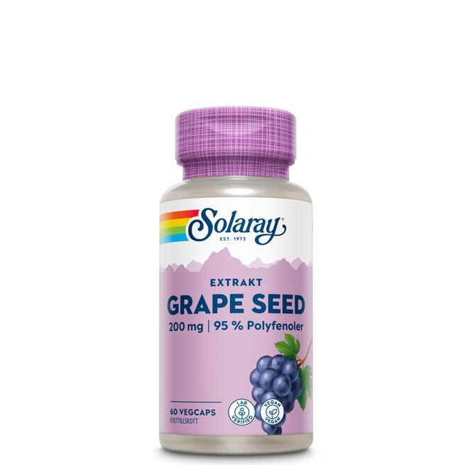 Grape Seed Extract 60 kapslar från Solaray – kapslar