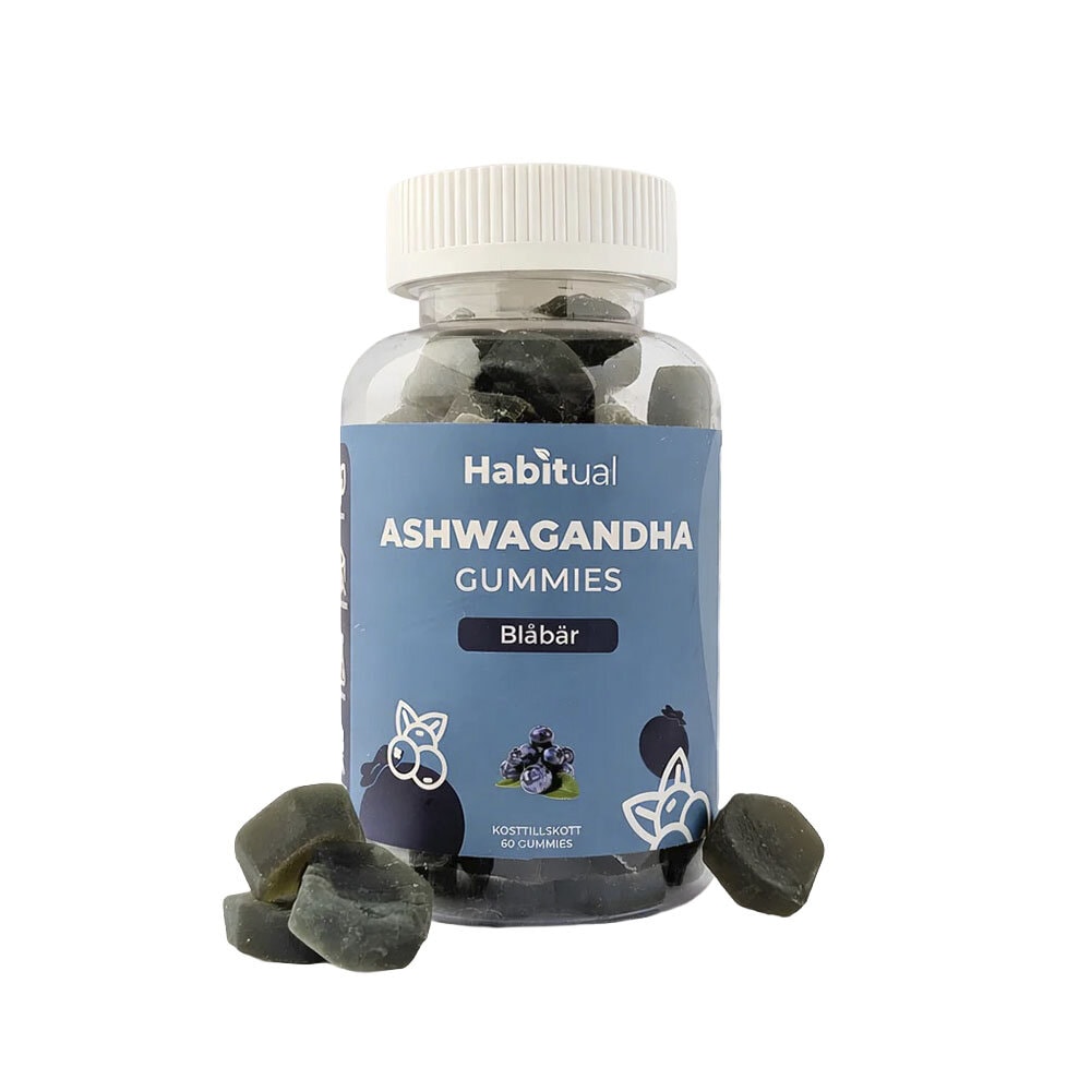 Ashwagandha Gummies Blåbär 60st från Habitual – gel