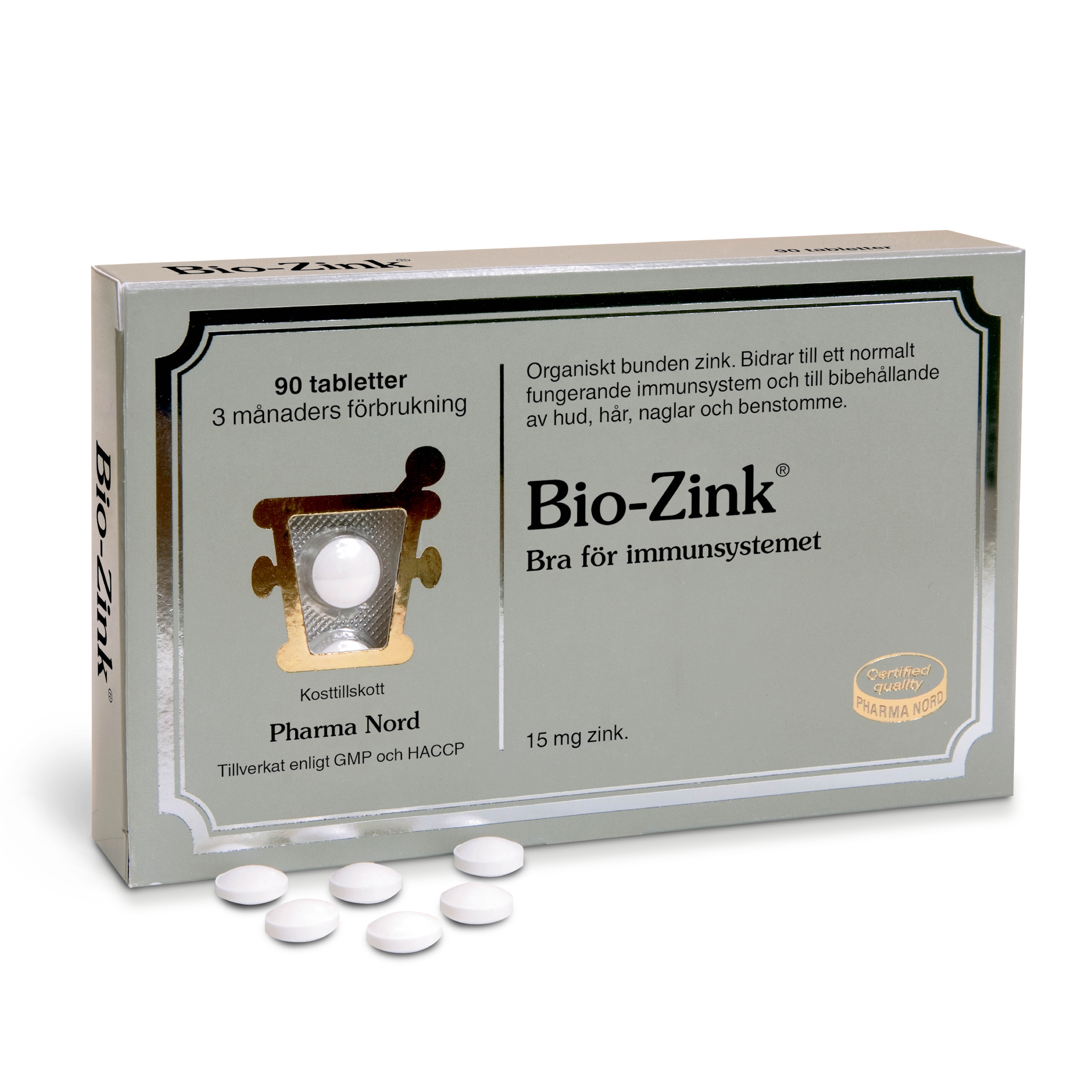 Bio-Zink 90 tabletter från Pharma Nord – tabletter