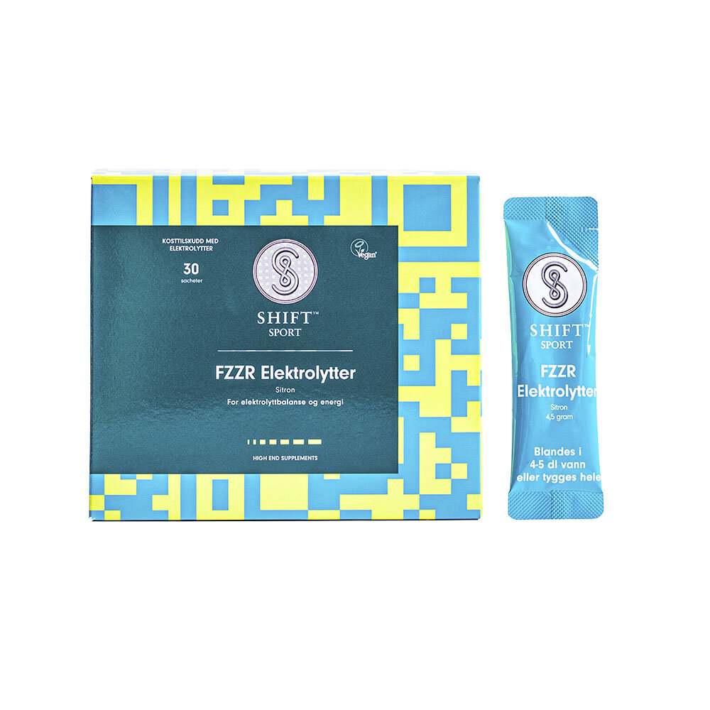 Elektrolytter FZZR citron sachet 30 st från Shift Sport – pulver