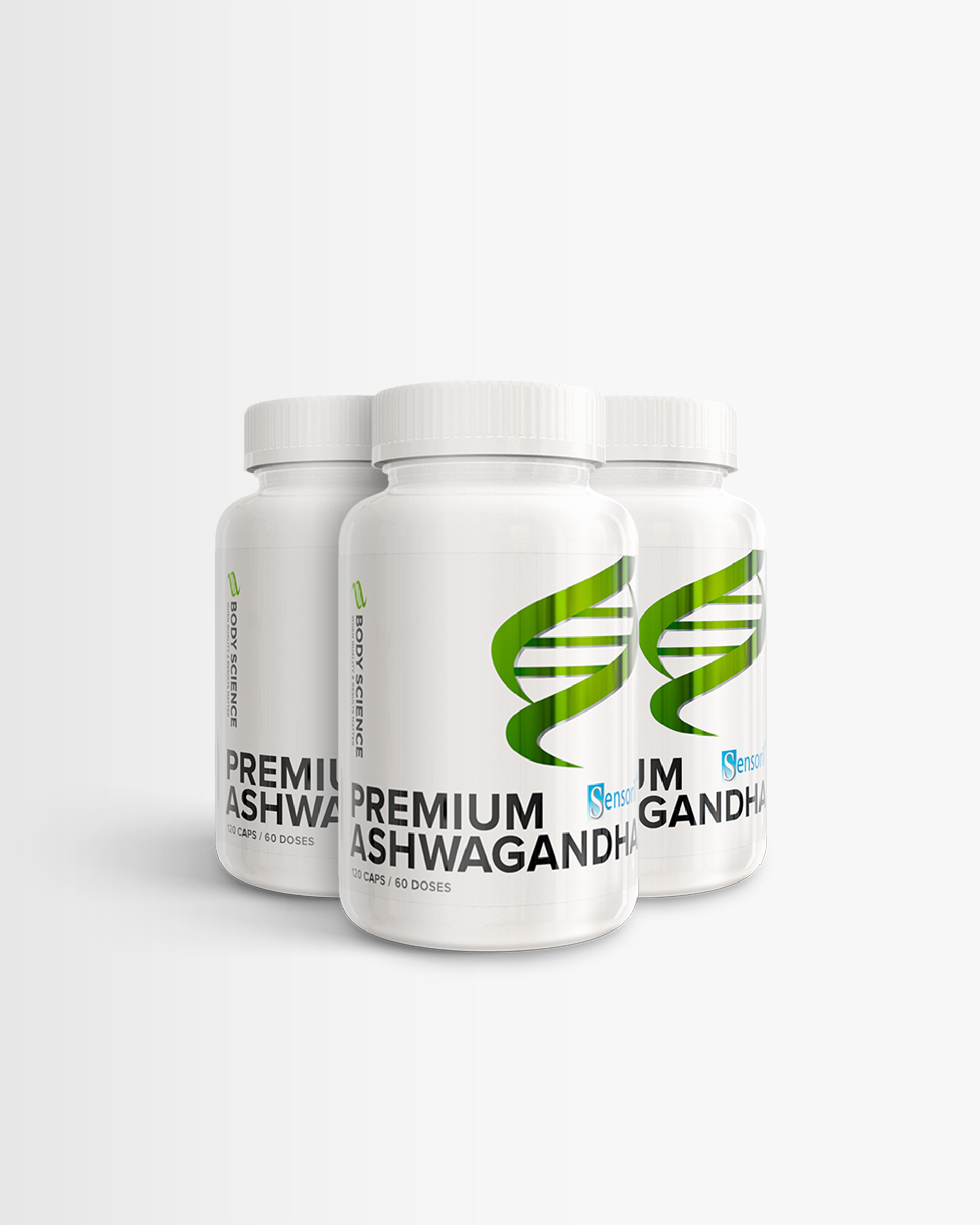 3 st Premium Ashwaganda från Body Science – kapslar