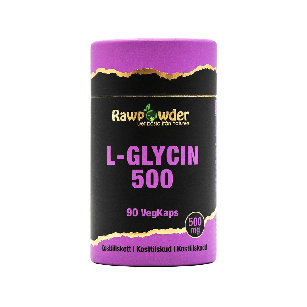 L-Glycin 500mg 90 kapslar från Rawpowder – kapslar