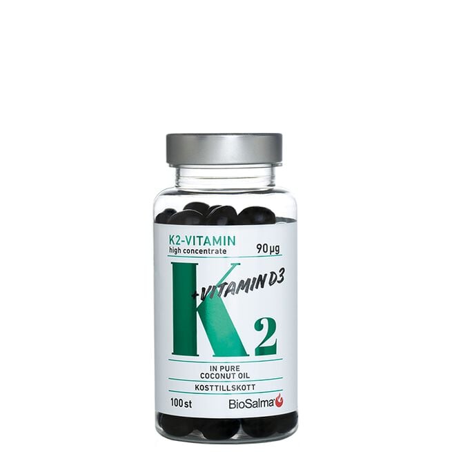 BioSalma K2-vitamin 90 µg 100 kapslar från BioSalma – kapslar