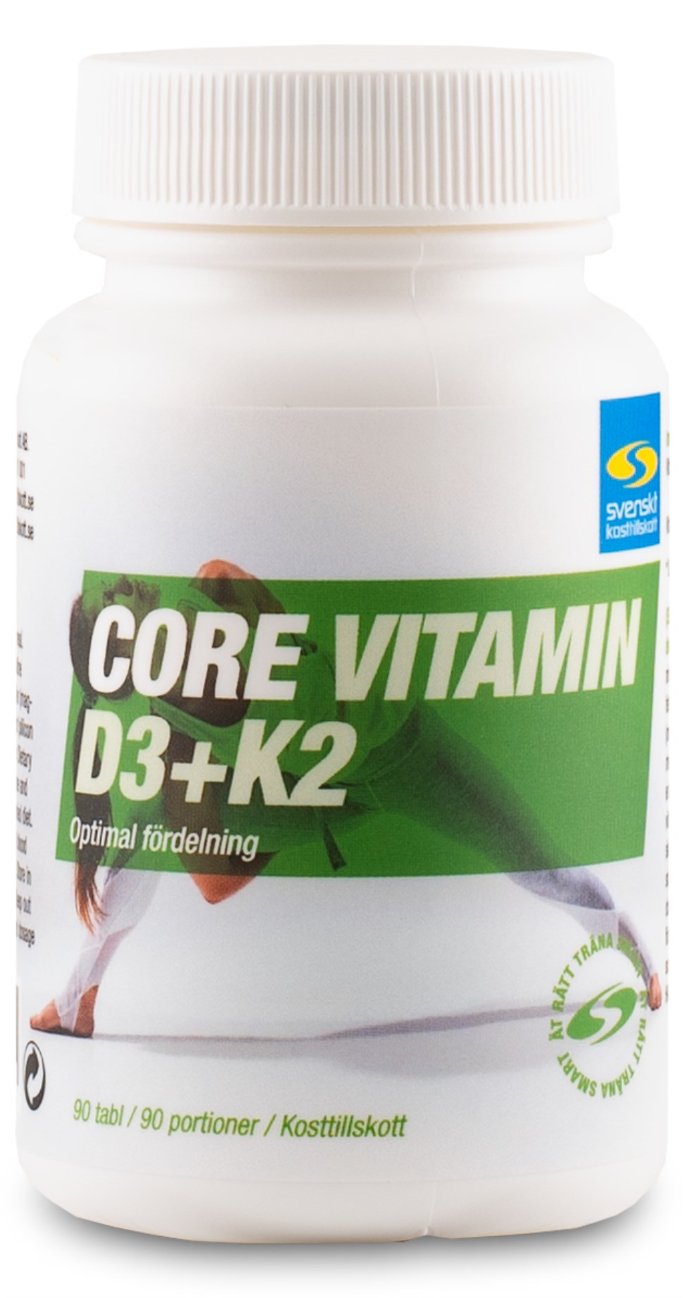 Core Vitamin D3+K2 från Svenskt Kosttillskott – kapslar