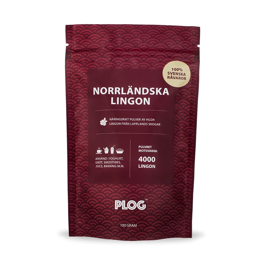 Norrländska Lingon 100g från PLOG – pulver