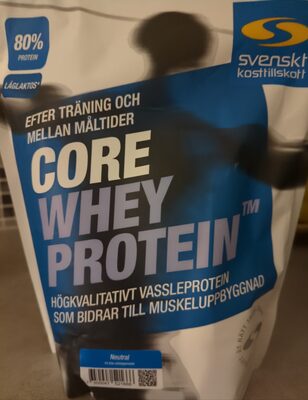 Core Whey Protein från Svensktkosttillskott – pulver