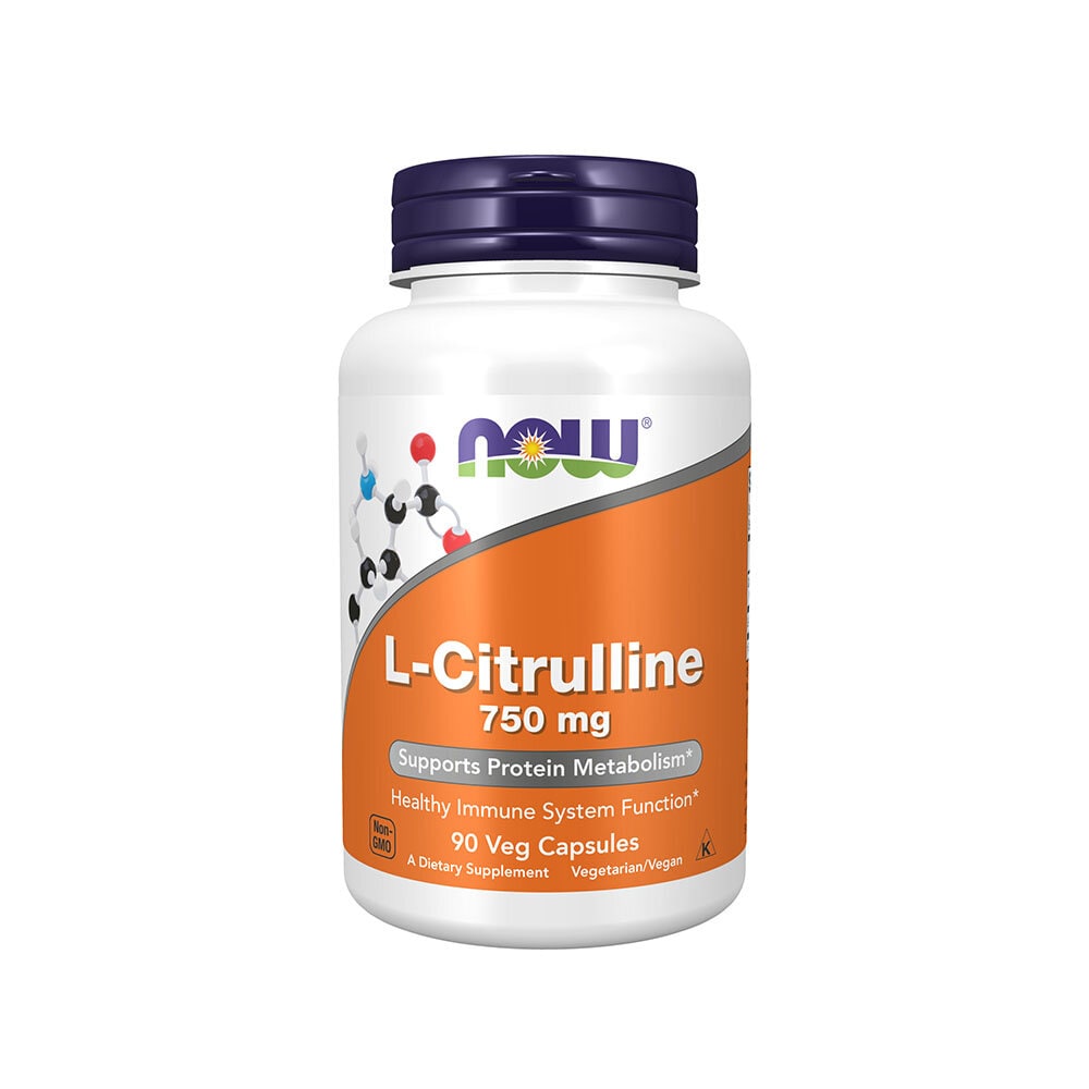 Citrulline 750mg 90 vegetabiliska kapslar från Now – kapslar