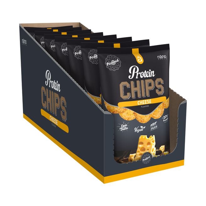 8 x Protein Chips Cheese box från Näno Supps – bar