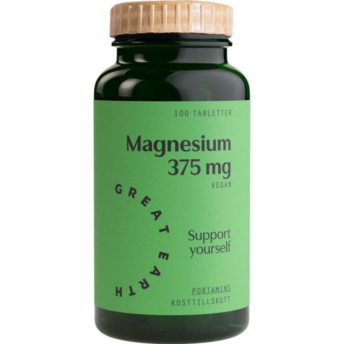 Great Earth Magnesium 375 mg 100 tabletter från Great Earth – tabletter
