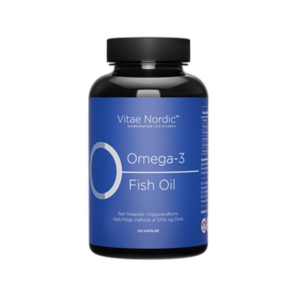 Fiskolja Omega-3 120 kapslar från Vitae Nordic – kapslar