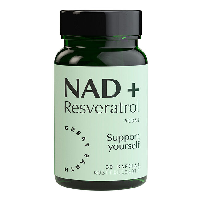 NAD+ Resveratrol 30 kapslar från Great Earth – kapslar